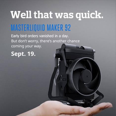 Sold Out η MasterLiquid Maker 92 της Cooler Master